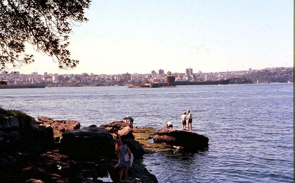 A photograph of Mrs Macquarie's Chair