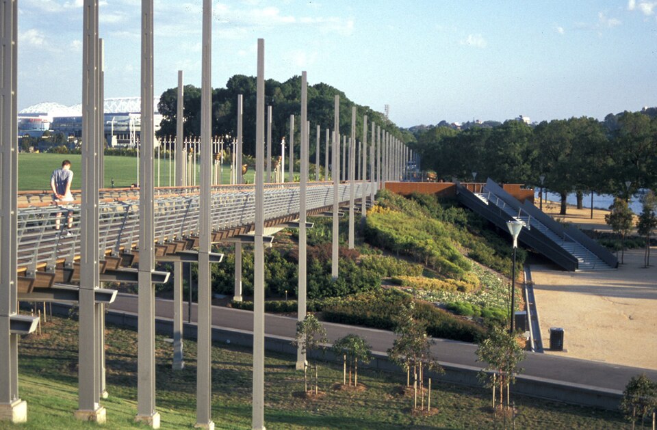 A photograph of Birrarung Marr
