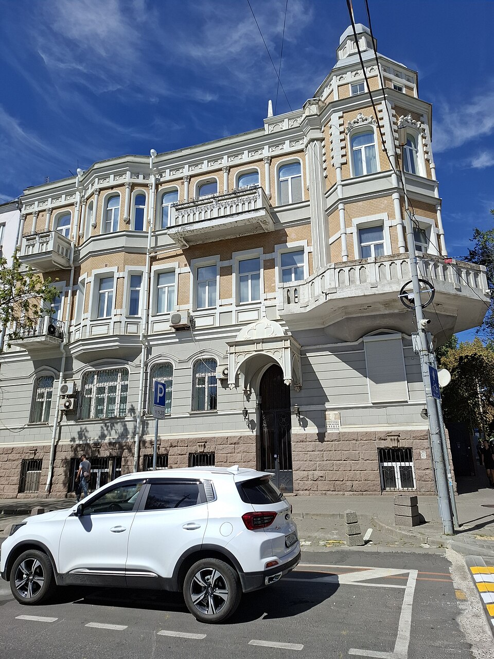A photograph of House P