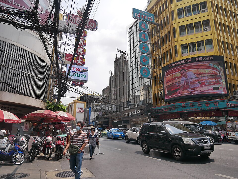 A photograph of Yaowarat Road