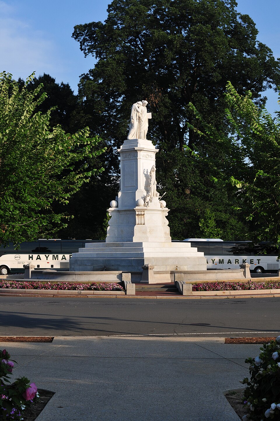 A photograph of Peace Monument