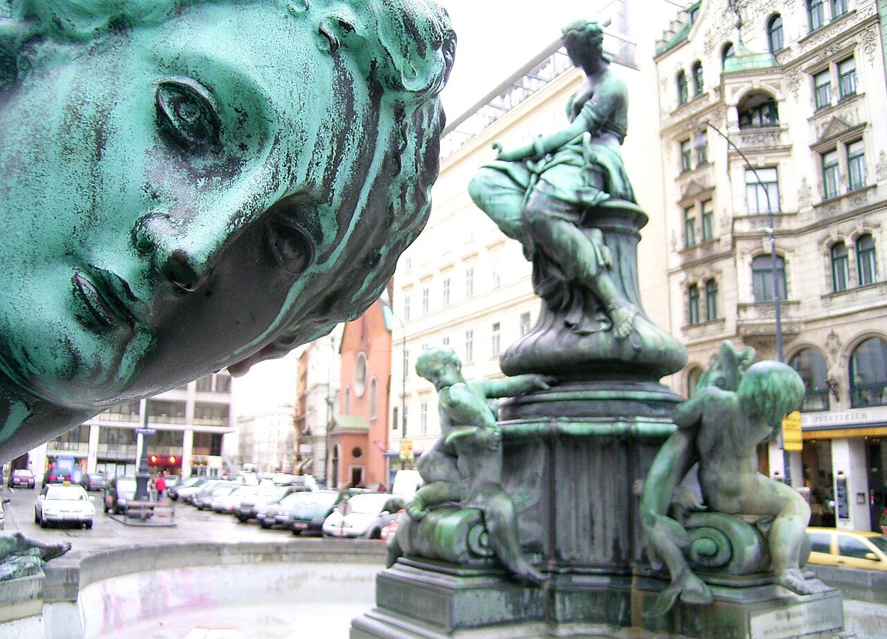 Uma fotografia de Donnerbrunnen