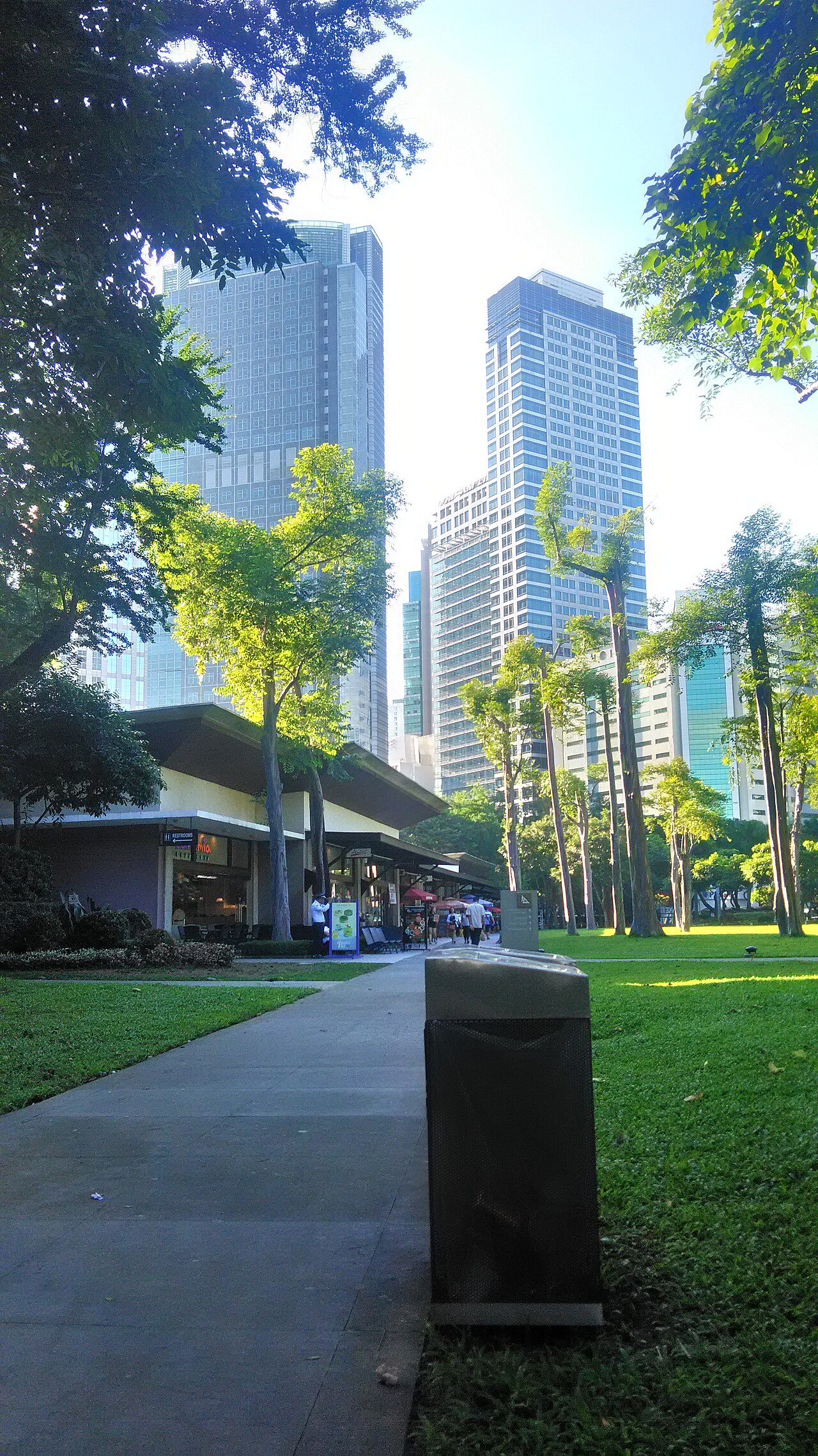 A photograph of Ayala Triangle Gardens
