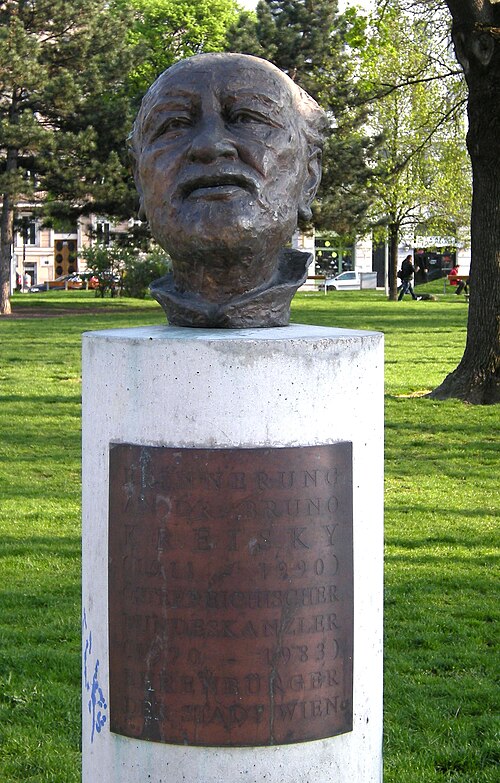 bust of Bruno Kreisky