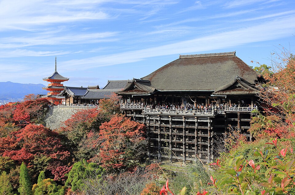 A photograph of Kiyomizu-dera Temple