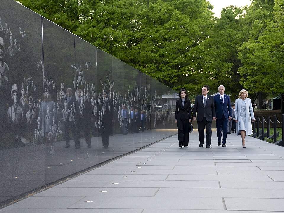 A photograph of Korean War Veterans Memorial
