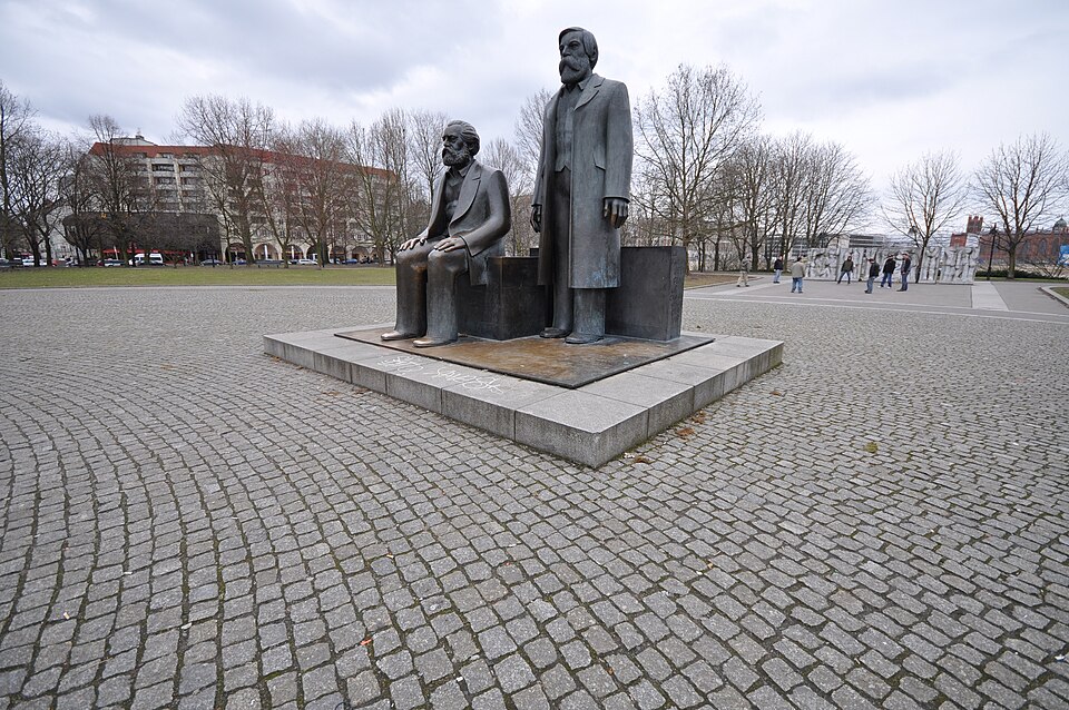A photograph of Marx-Engels Forum