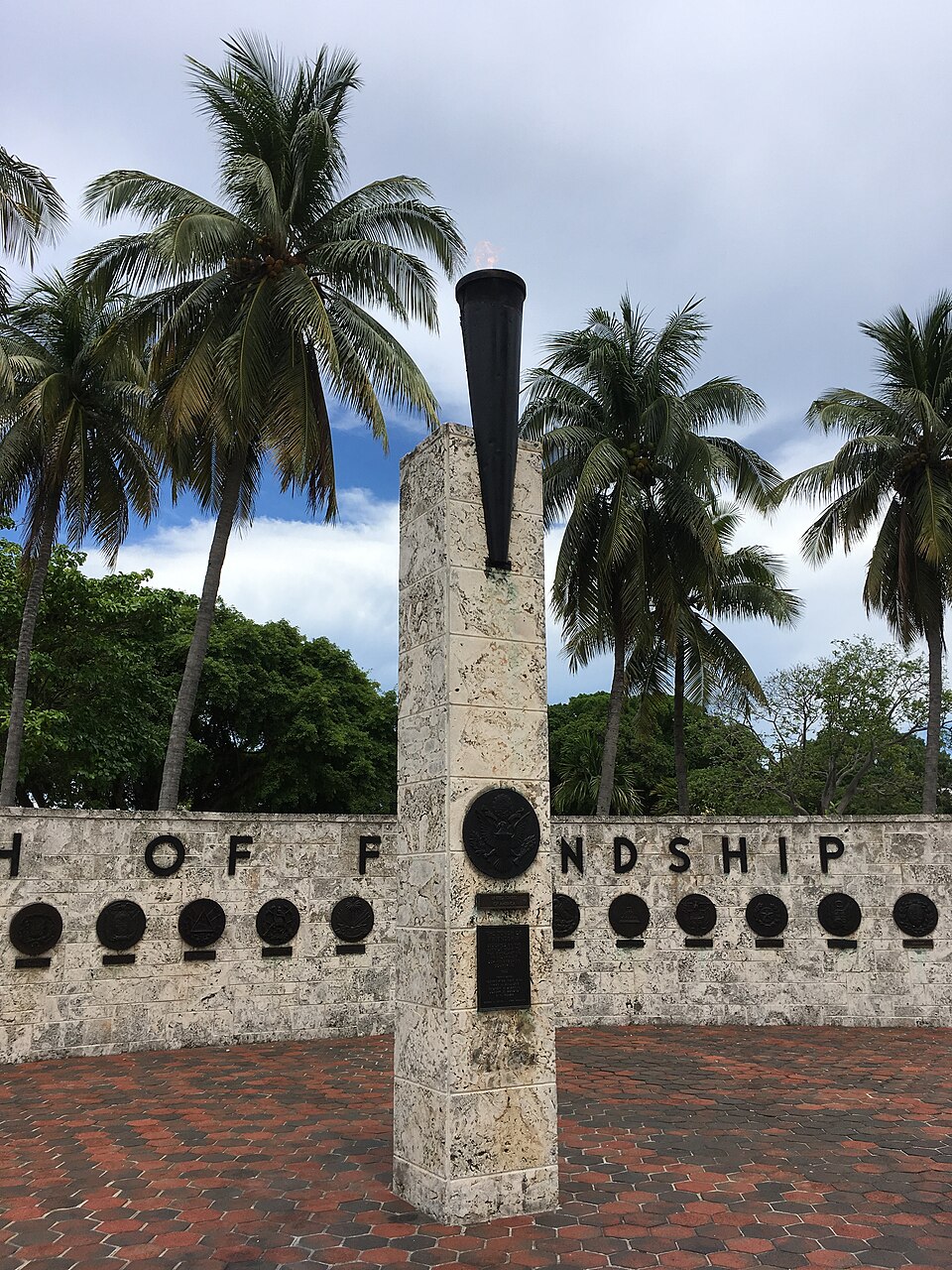 A photograph of The Torch of Friendship
