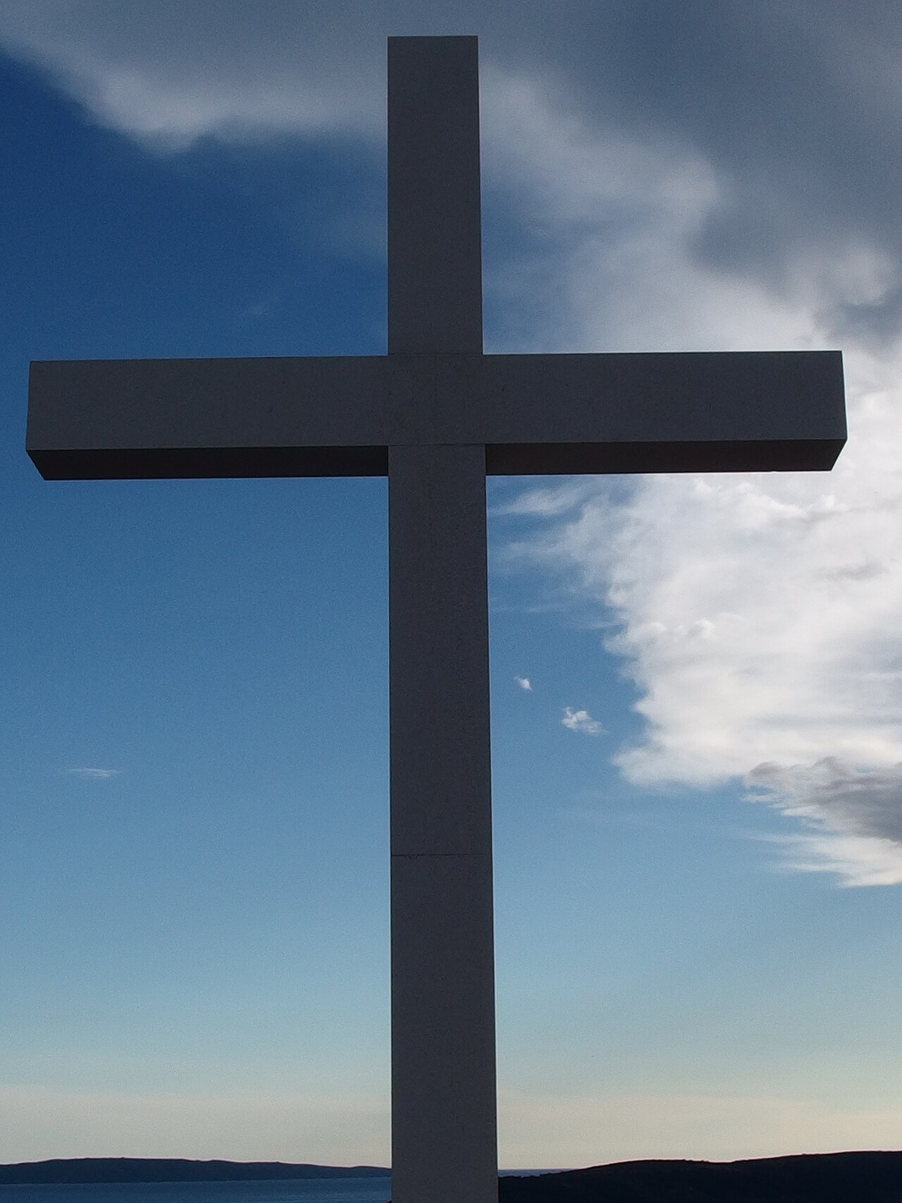 A photograph of Cross on Marjan