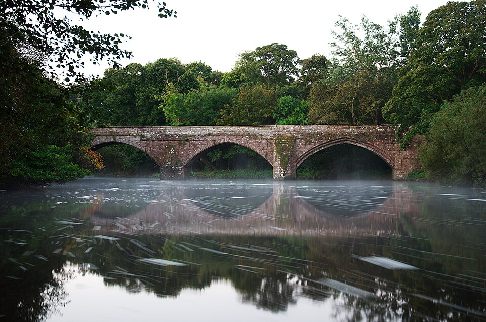 A photograph of Cramond Old Bridge