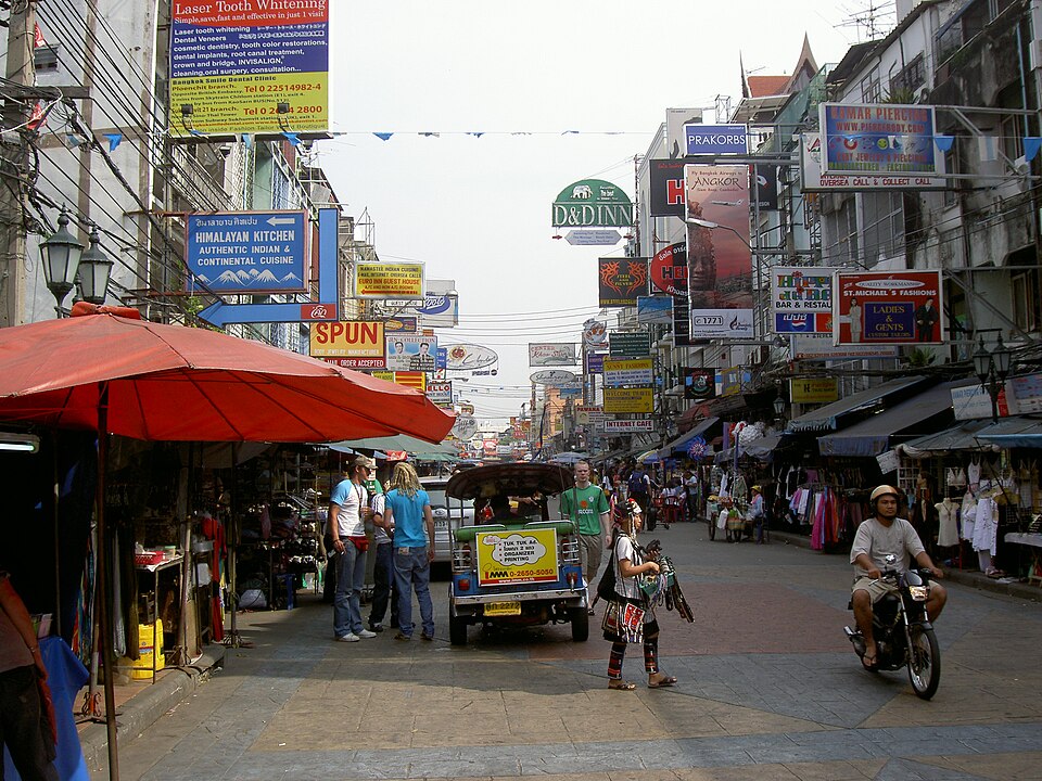 A photograph of Khaosan Road
