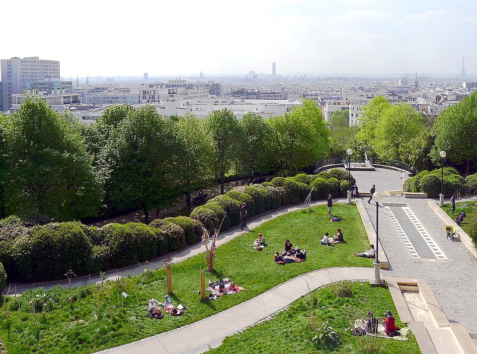 A photograph of parc de Belleville