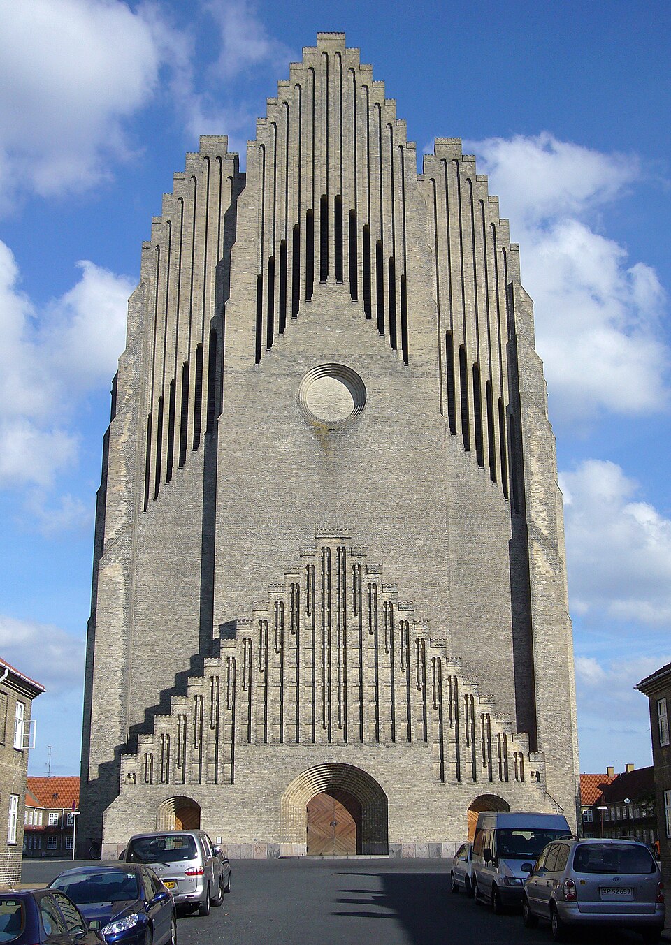 A photograph of Grundtvig's Church