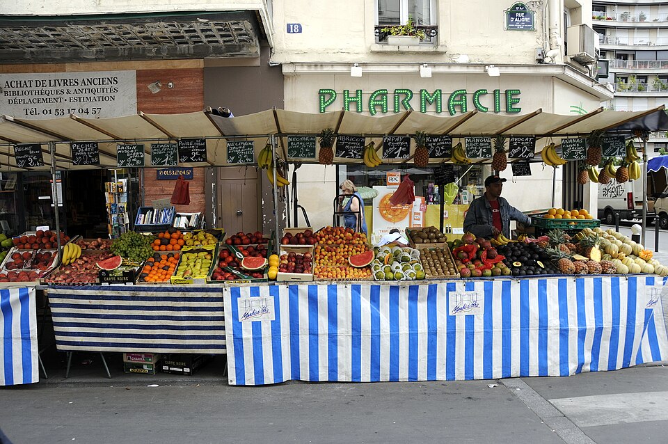 A photograph of Aligre Greenmarket