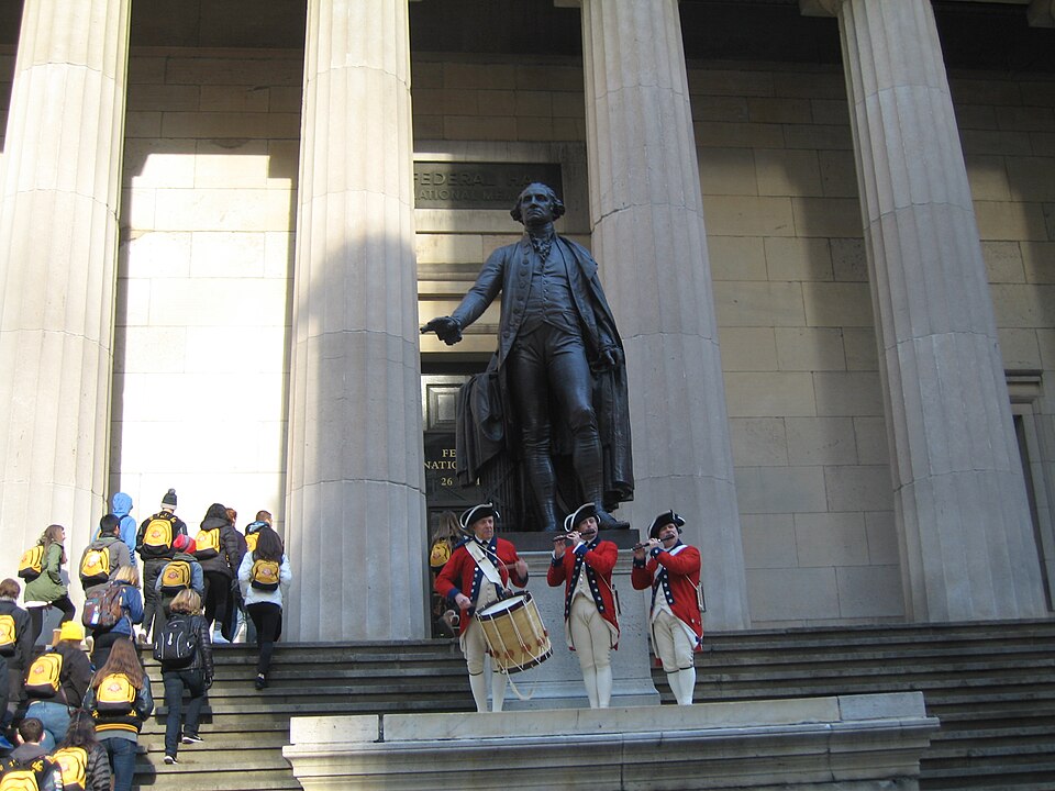 A photograph of Federal Hall