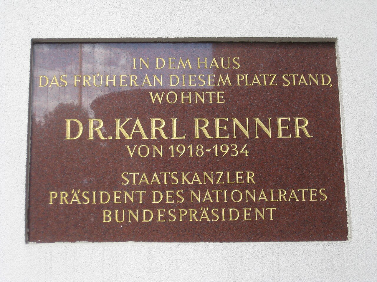 Wohnort Karl Renner
