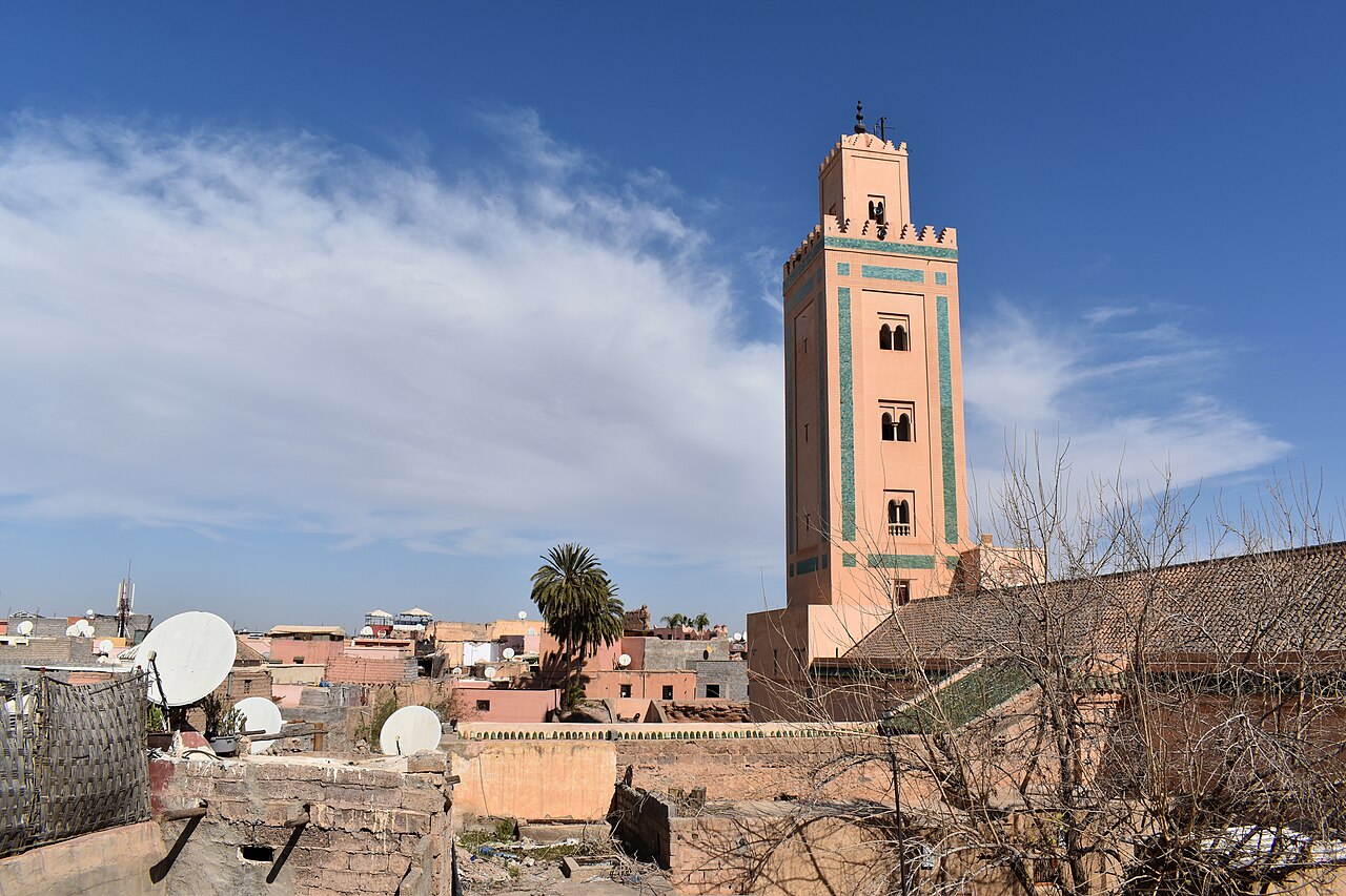A photograph of Ben Youssef Mosque