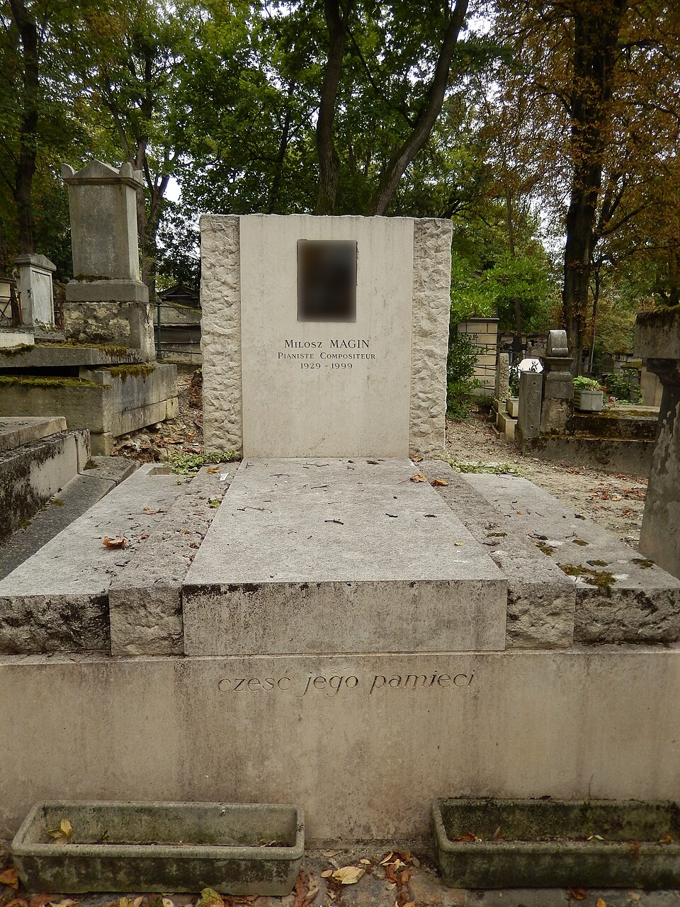A photograph of Grave of Miłosz Magin