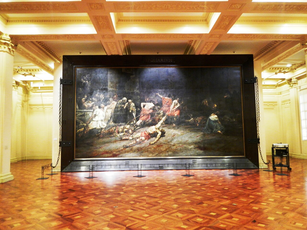 A photograph of Spoliarium