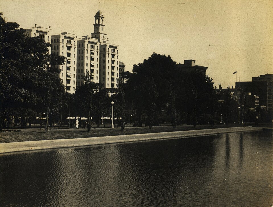 A photograph of Hyde Park