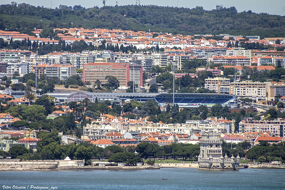 A photograph of Belém Tower