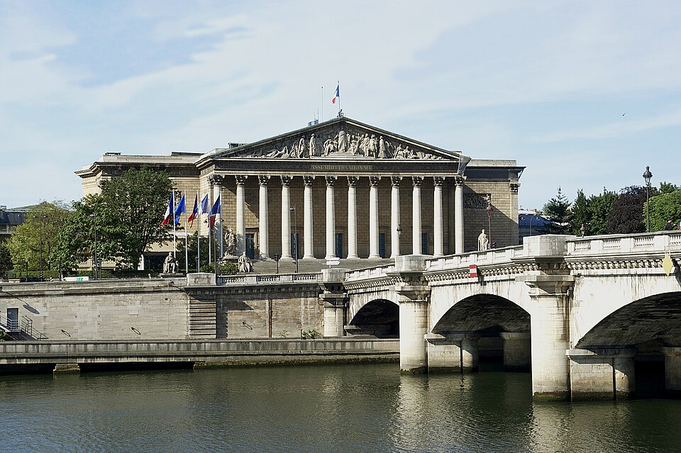 A photograph of Palais Bourbon
