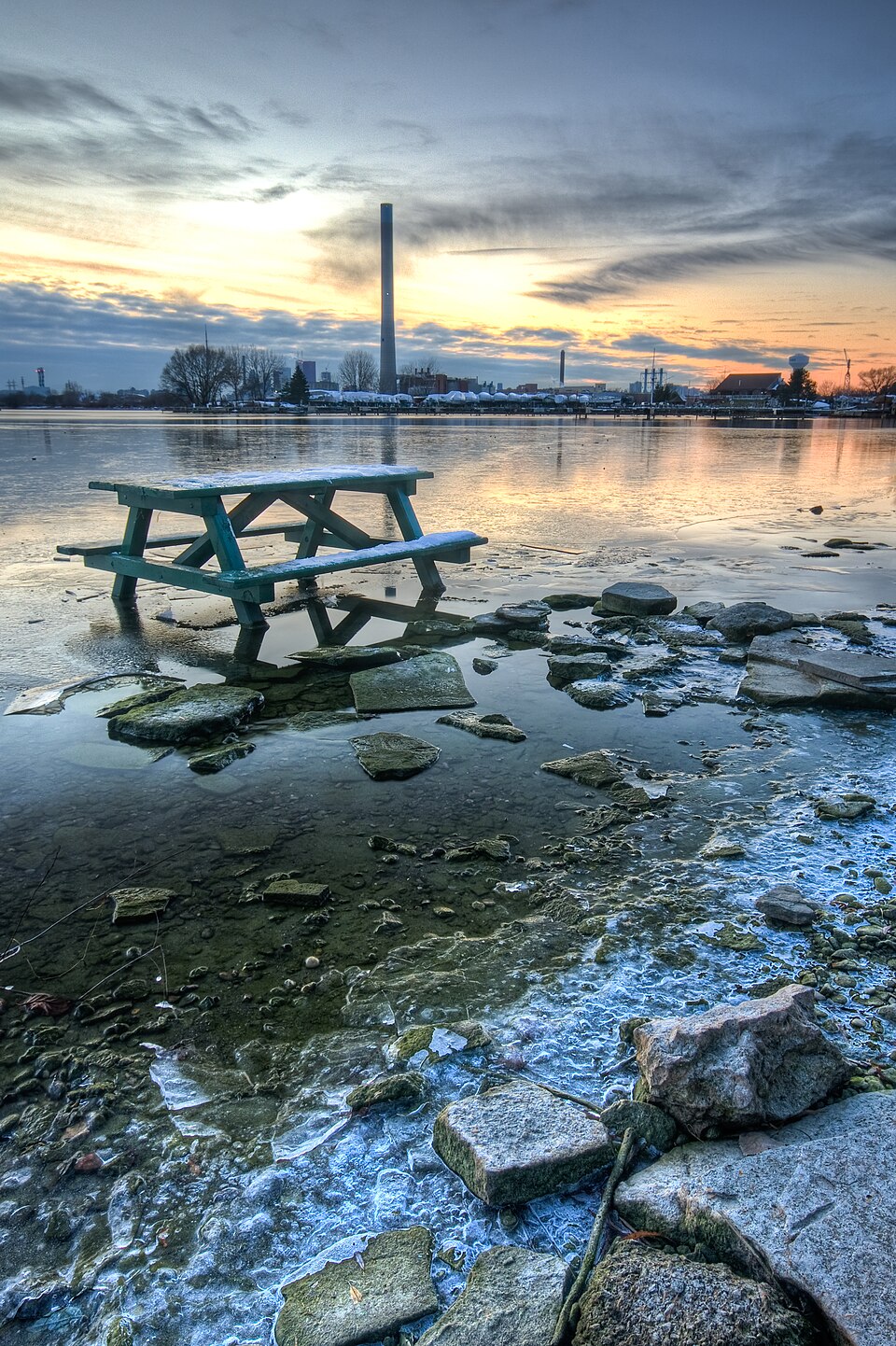 A photograph of Woodbine Beach