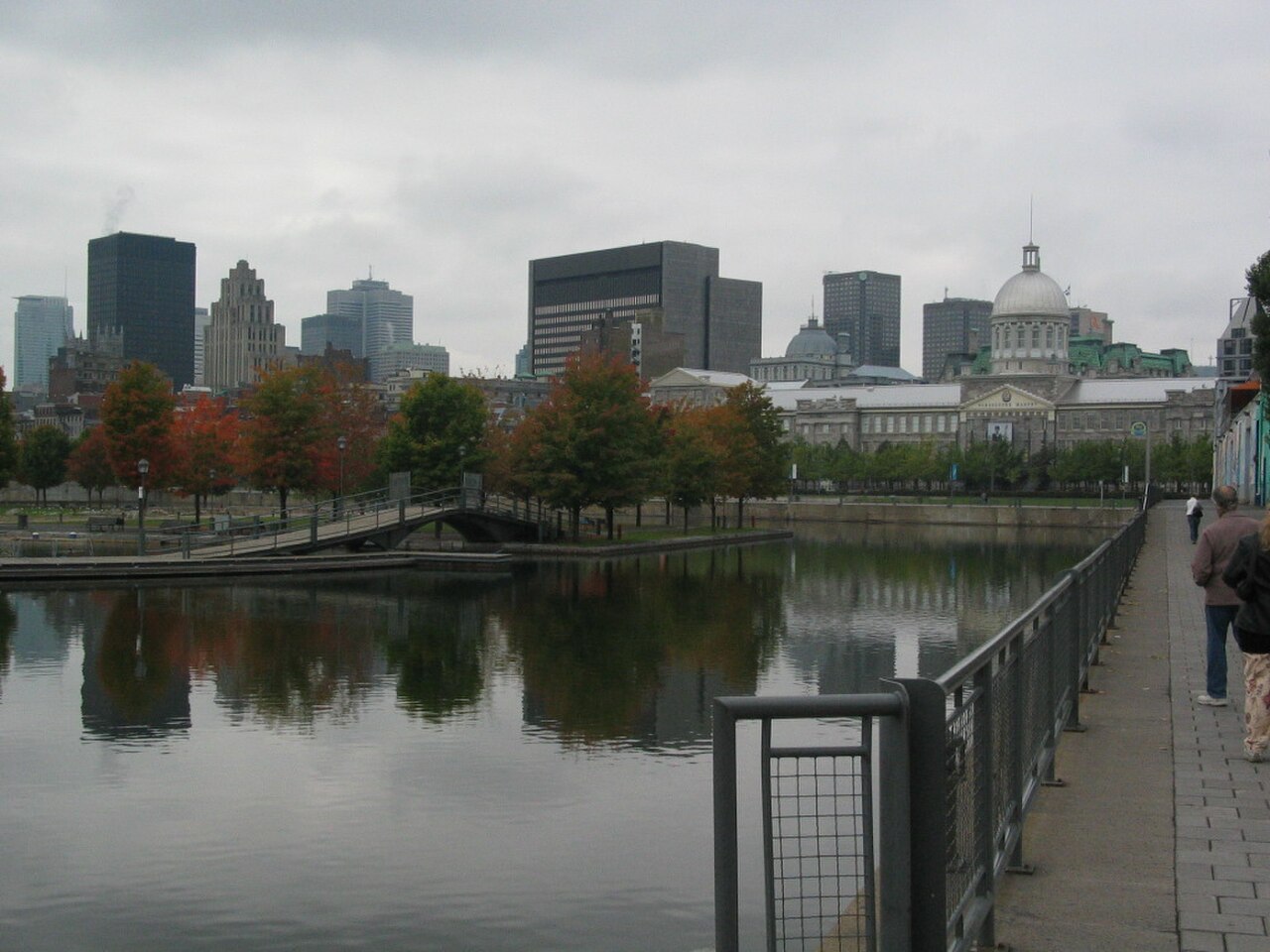 A photograph of Old Montreal