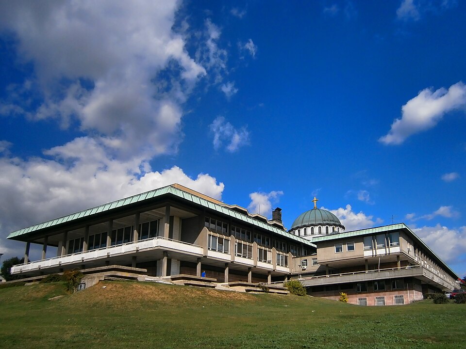 A photograph of National Library of Serbia