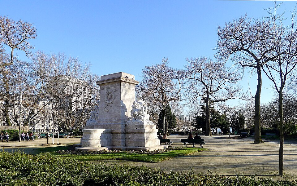 A photograph of square Barye