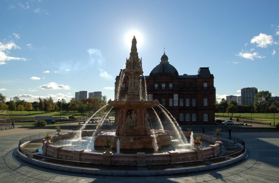 A photograph of Glasgow Green