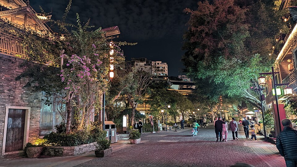A photograph of Gankeng Hakka Town