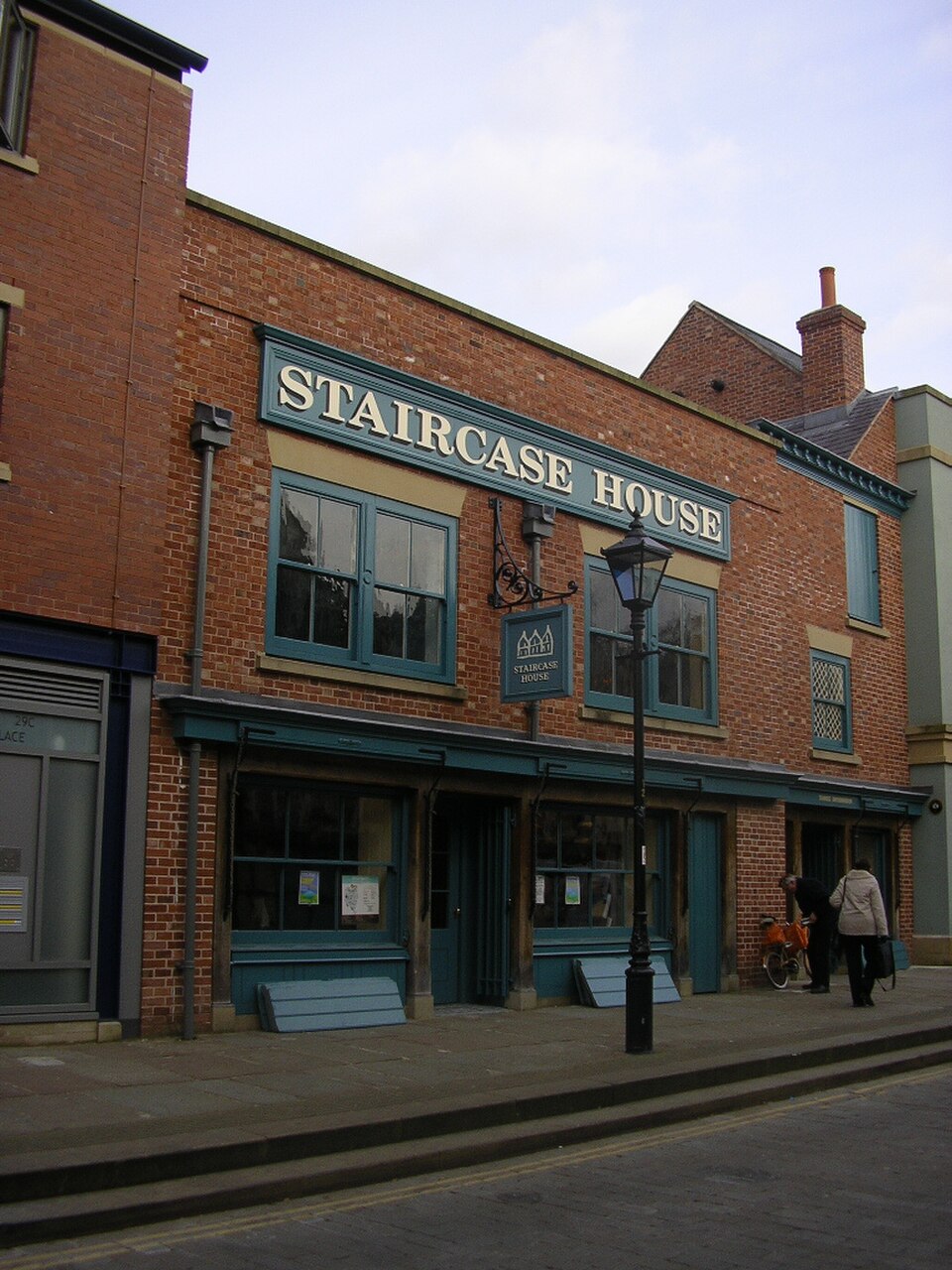 A photograph of Staircase House