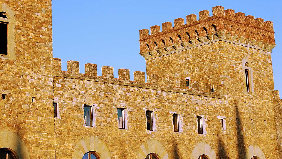 A photograph of Montalbano Castle