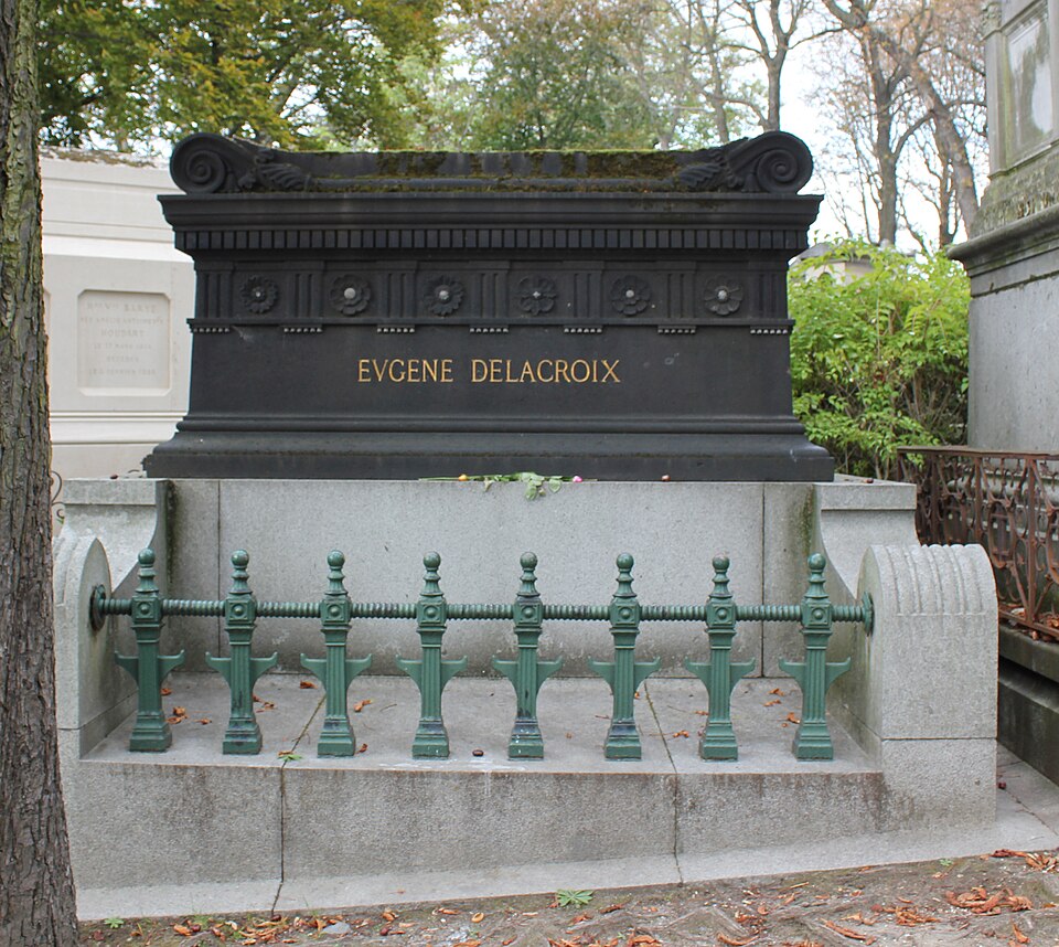 A photograph of Grave of Delacroix