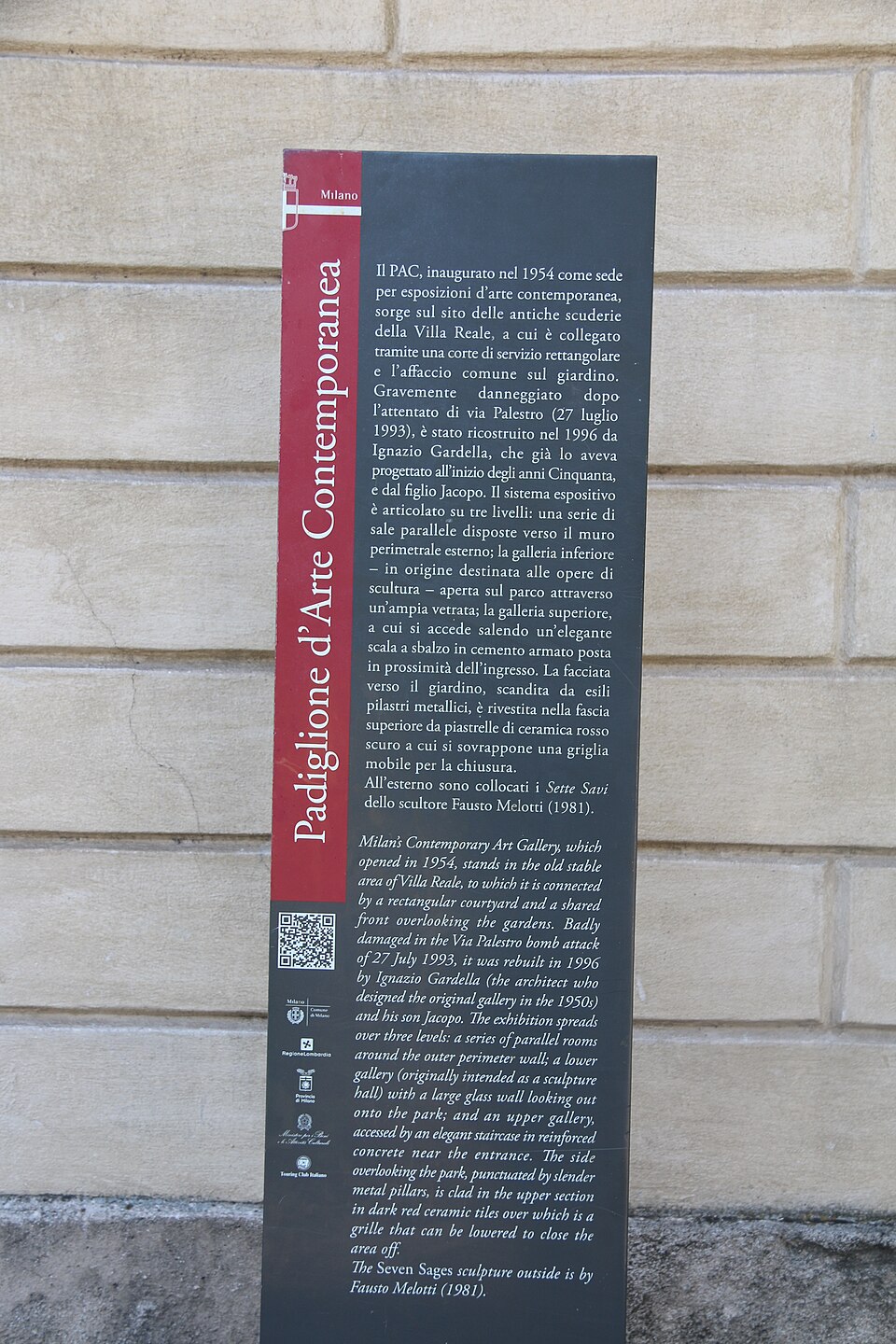 A photograph of Padiglione d'Arte Contemporanea