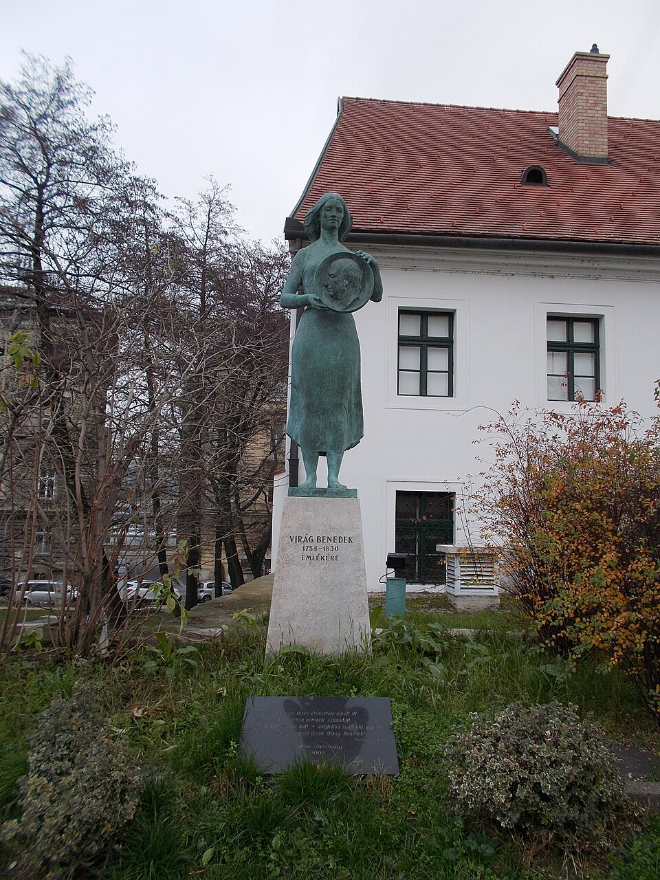 A photograph of Virág Benedek-emlék