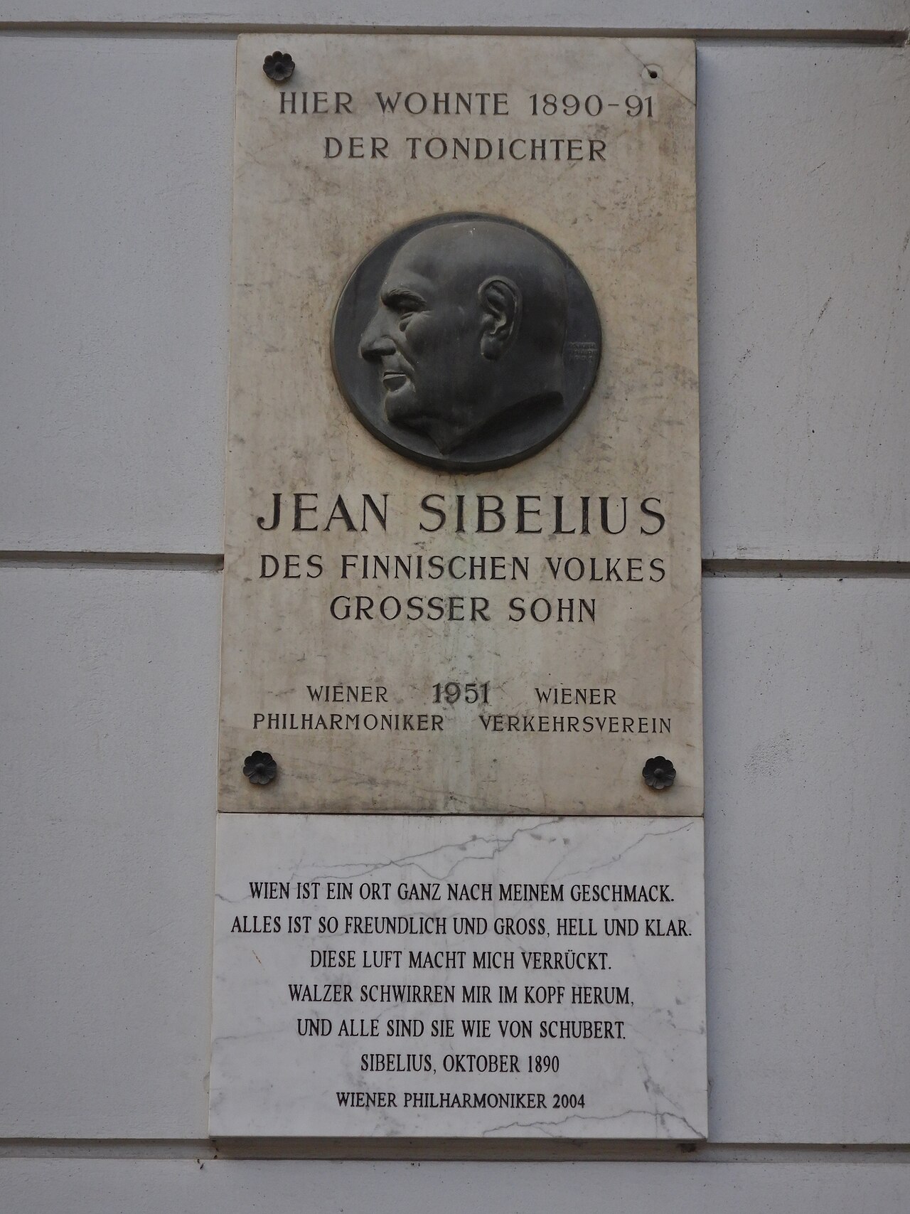 Gedenktafel für Jean Sibelius fotoğrafı
