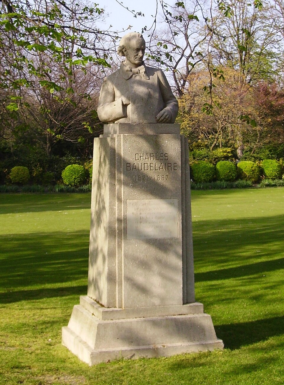 A photograph of Charles Baudelaire
