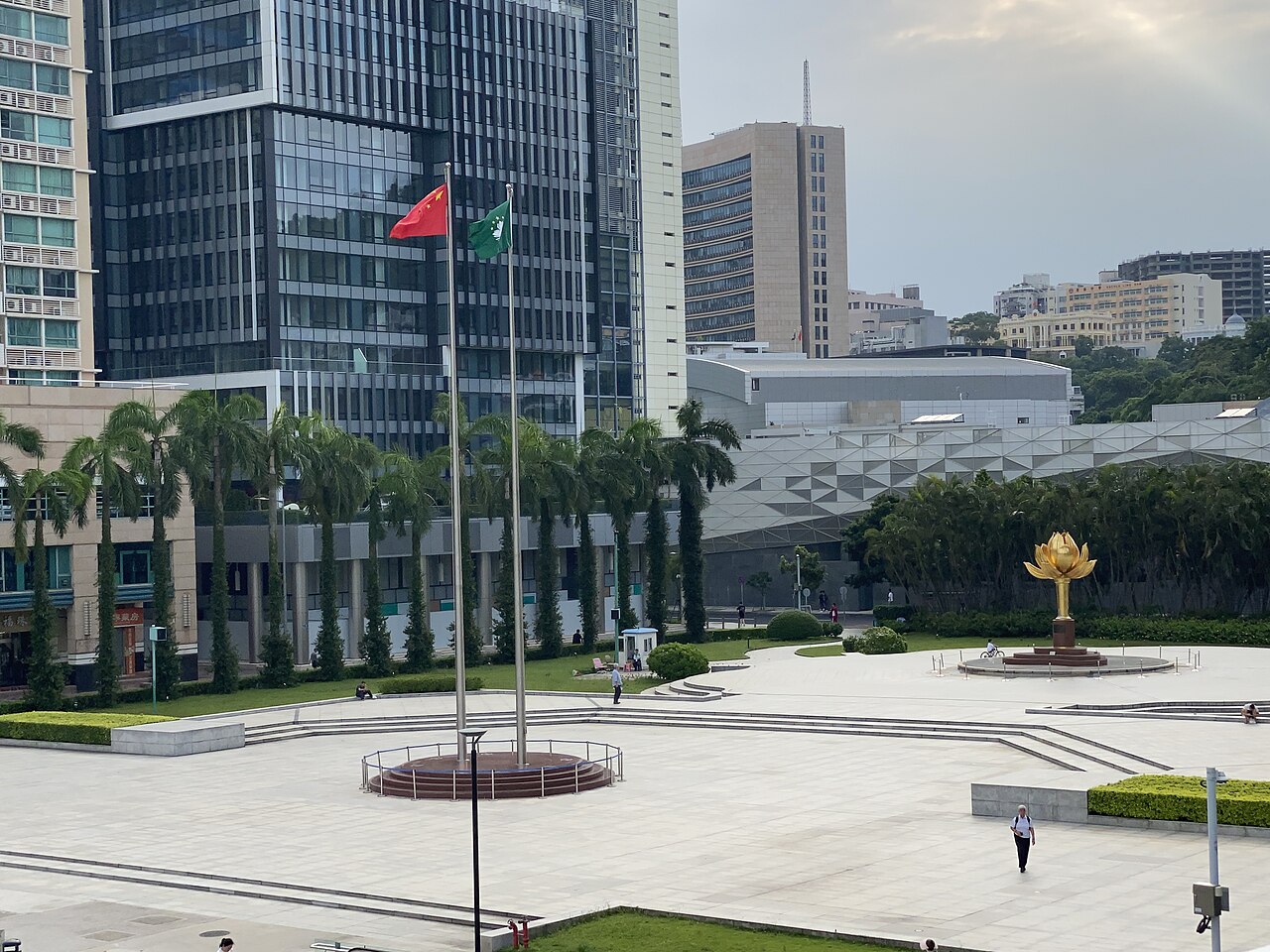 A photograph of Lotus Square
