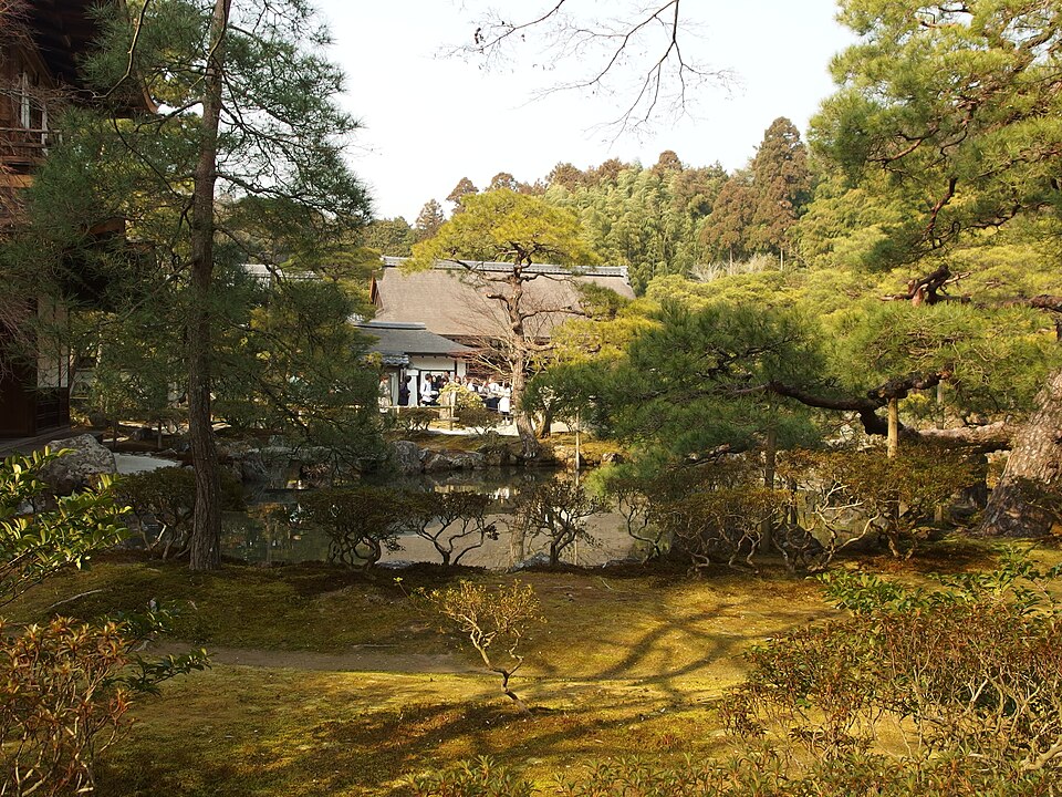 A photograph of Ginkaku-ji Temple