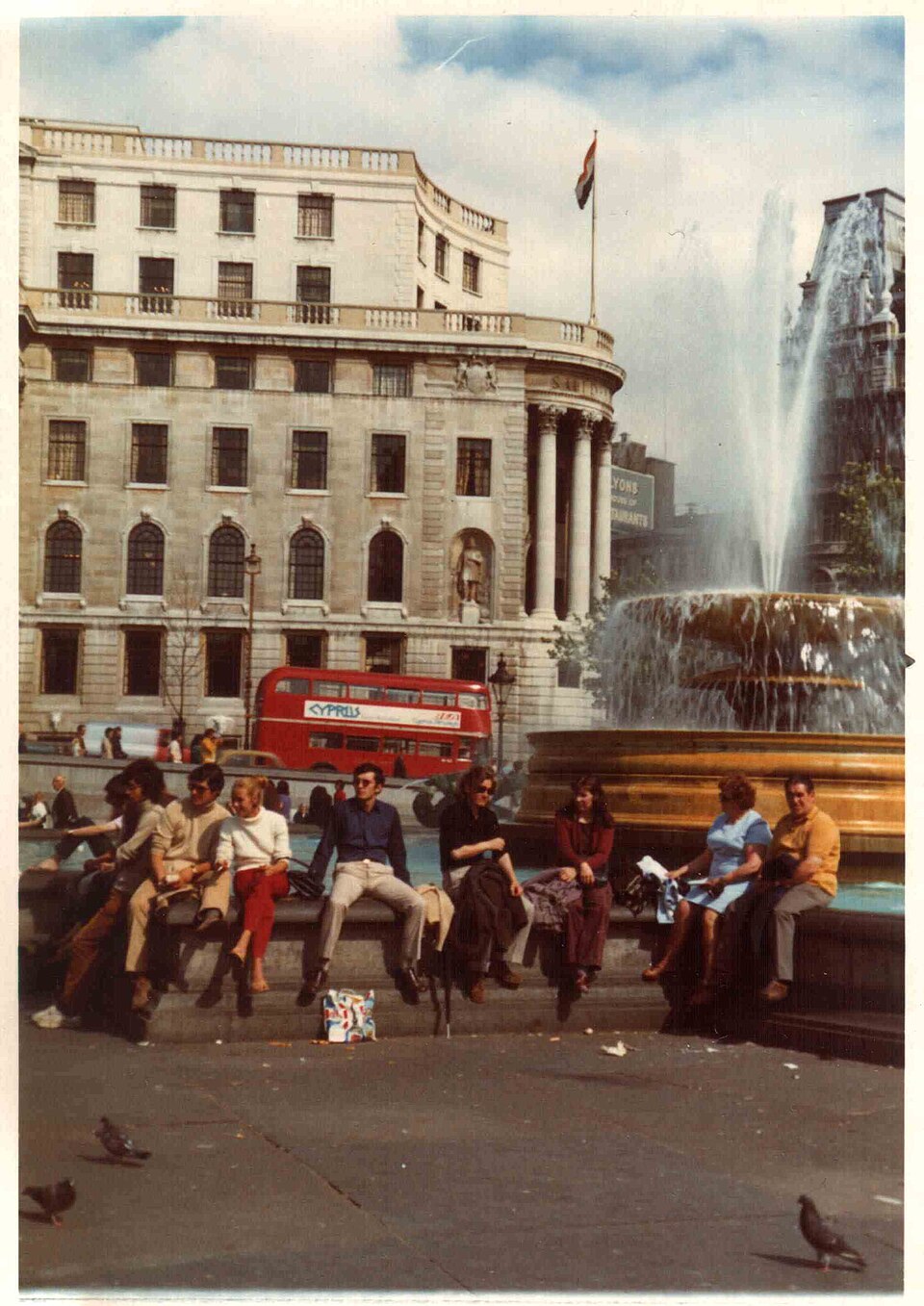 A photograph of Trafalgar Square
