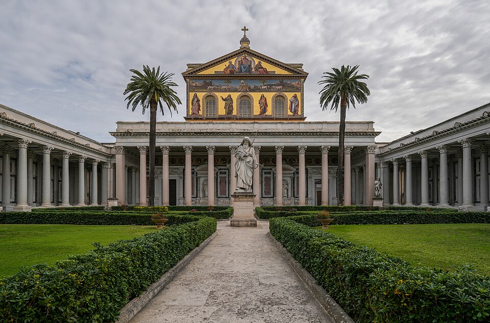 A photograph of Basilica of Saint Paul outside the Walls