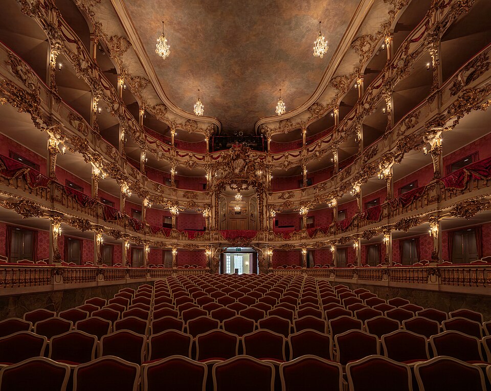 A photograph of Cuvilliés Theatre