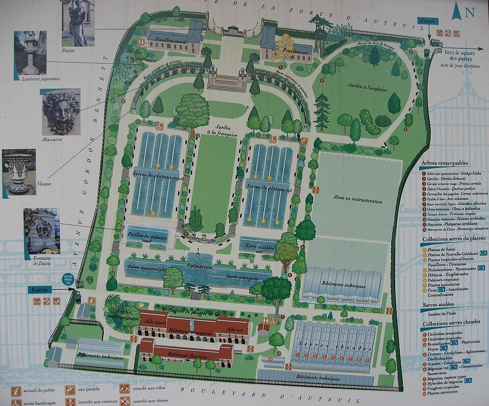 A photograph of Jardin des serres d'Auteuil