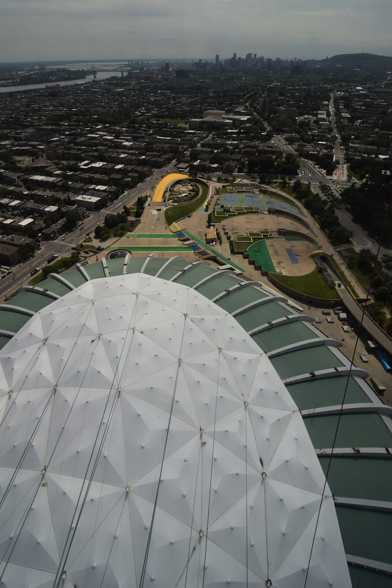 A photograph of Olympic Stadium