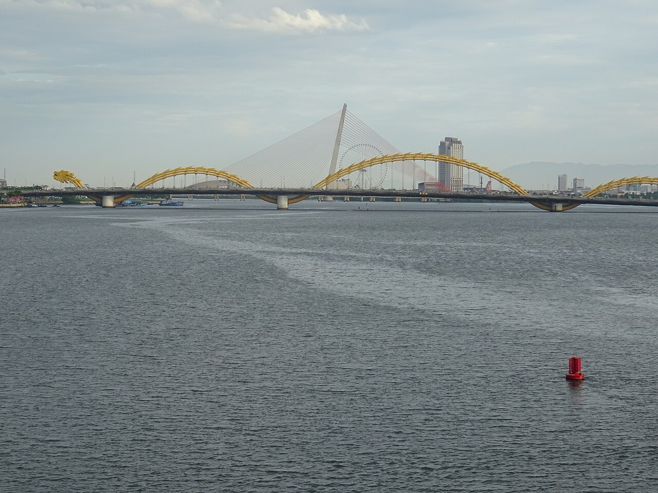 A photograph of Dragon River Bridge
