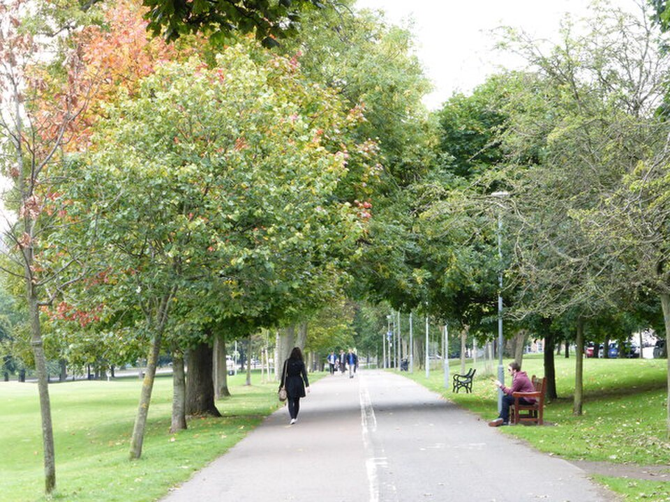 A photograph of Bruntsfield Links