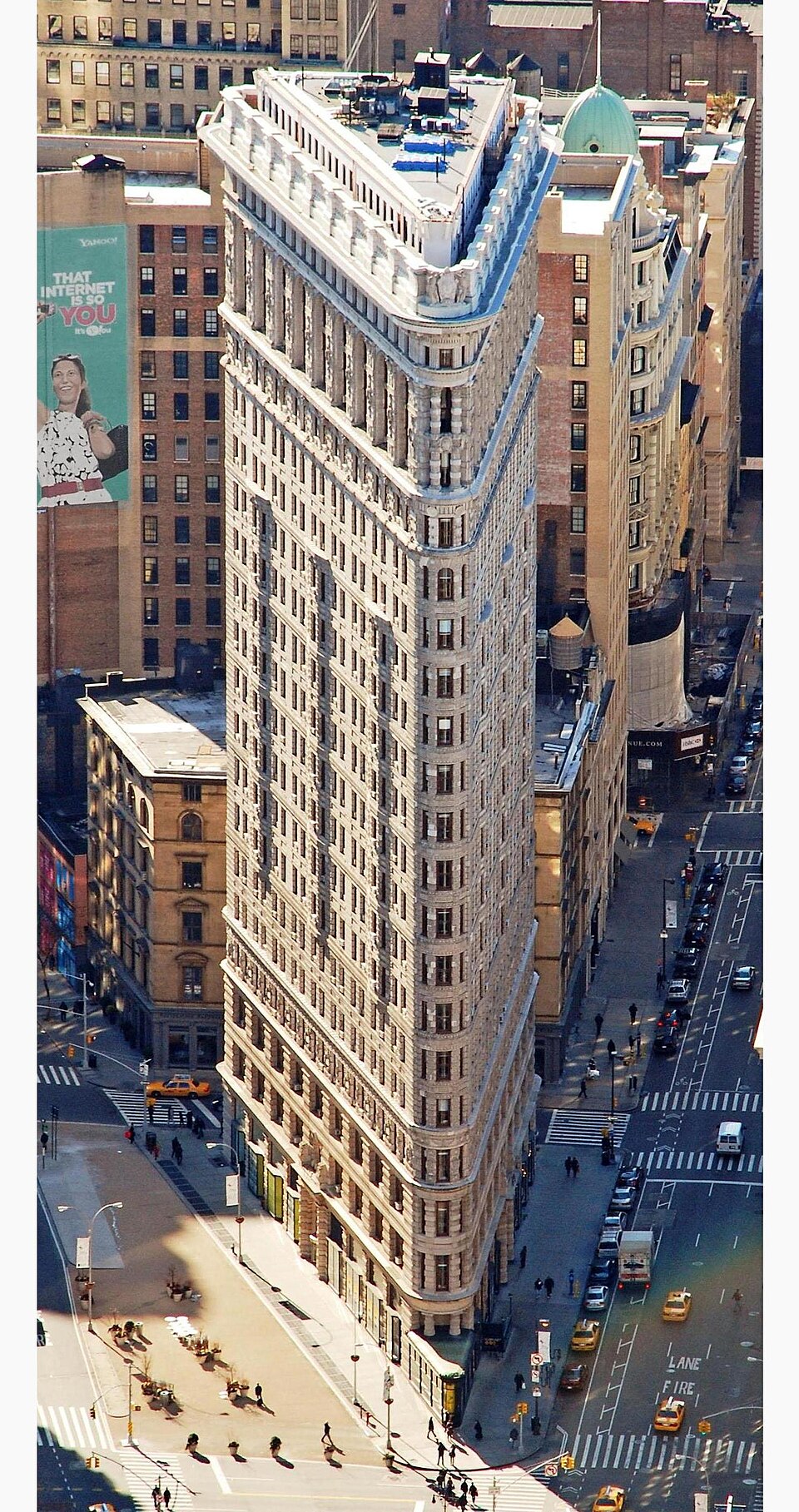 A photograph of Flatiron Building