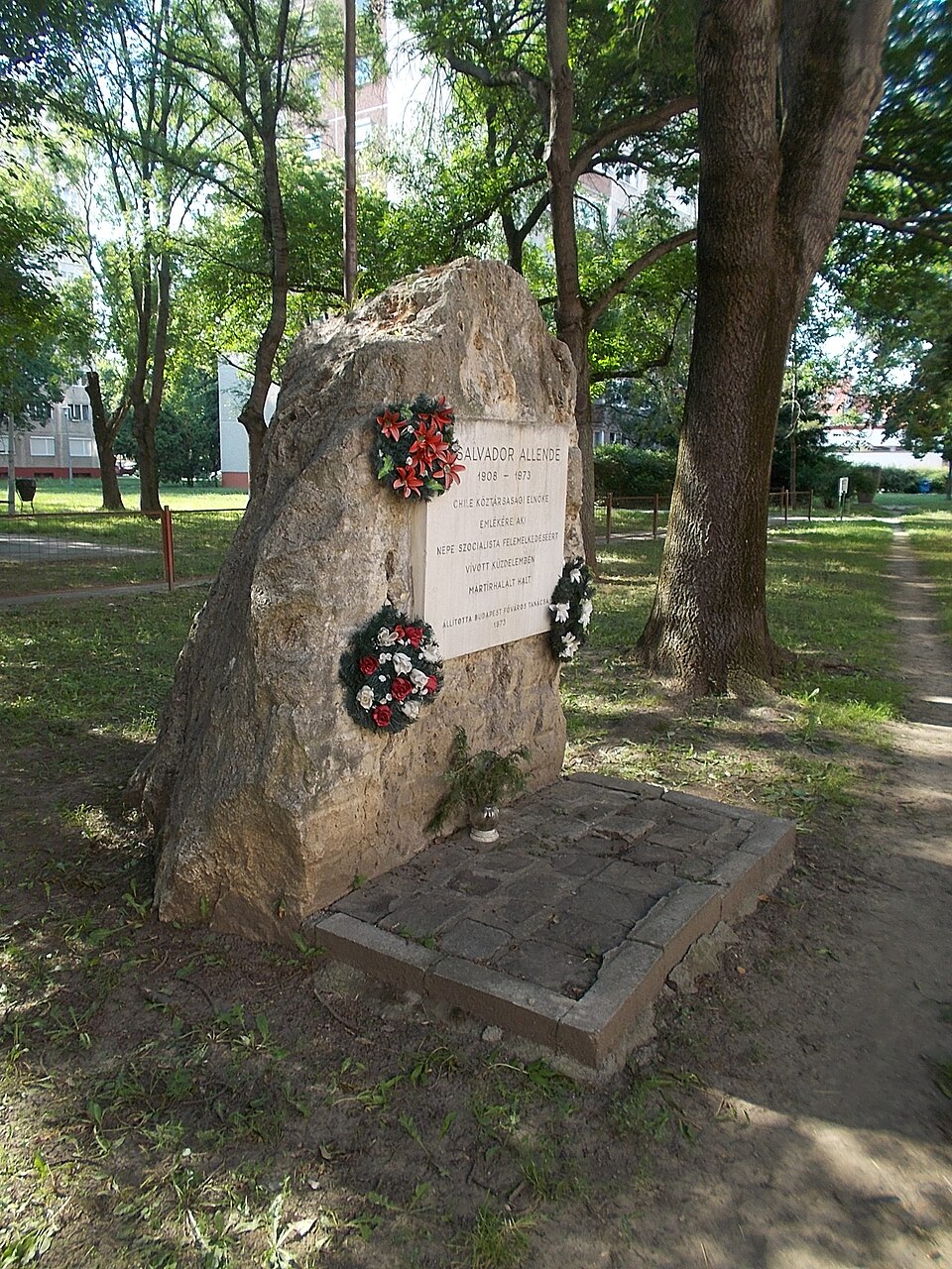 A photograph of The Stone of Rememberance